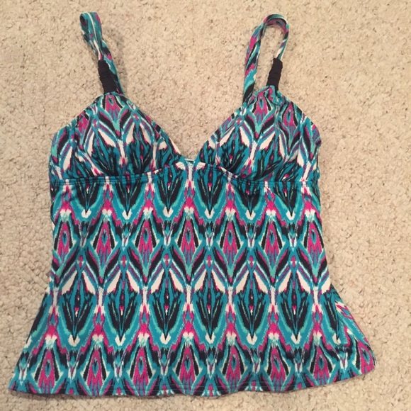 Apt. 9 Other - Apt 9 women’s tankini top size 10 teal swimsuit